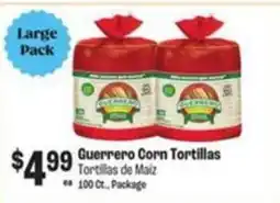 Food City Guerrero corn tortillas offer
