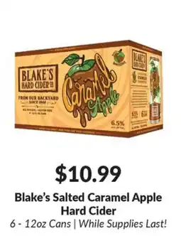 Woodman's Blake's Salted Caramel Apple Hard Cider offer