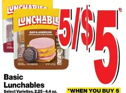 Super Saver Basic Lunchables offer