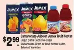 Food City Jumex Camaranazo Juice or Jumex Fruit Nectar offer