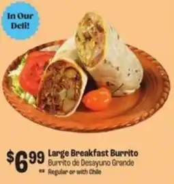 Food City Large Breakfast Burrito offer