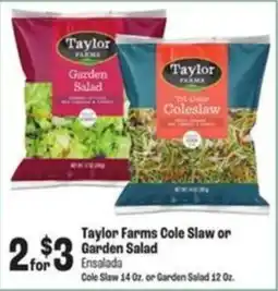 Food City Taylor Farms Cole Slaw or Garden Salad offer