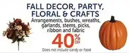 Hobby Lobby Fall decor, party, floral & crafts offer