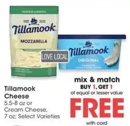 QFC Tillamook Cheese offer
