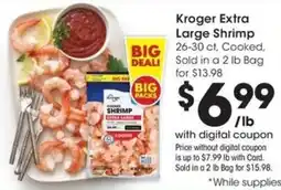 QFC Kroger extra large shrimp offer