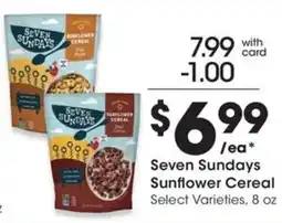 QFC Seven Sundays Sunflower Cereal offer