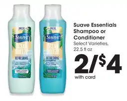 QFC Suave Essentials Shampoo or Conditioner offer