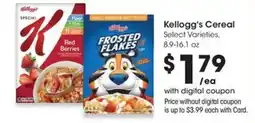 QFC Kellogg's Cereal offer