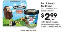 QFC Ben & Jerry's Ice Cream offer