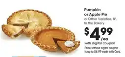 QFC Pumpkin or Apple Pie offer