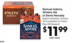 QFC Samuel Adams Athletic NA or Sierra Nevada offer