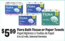 Food City Flora Bath Tissue or Paper Towels offer