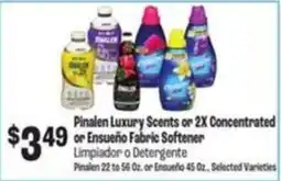 Food City Pinalen Luxury Scents or 2X Concentrated or Ensuño Fabric Softener offer