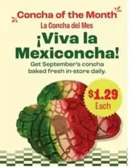 Food City Concha of the Month offer