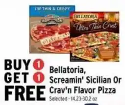 Brookshire's Bellatoria Screamin' Sicilian Or Crav'n Flavor Pizza offer