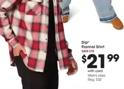 Kroger Dip Flannel Shirt offer