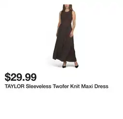 Marshalls TAYLOR Sleeveless Twofer Knit Maxi Dress offer