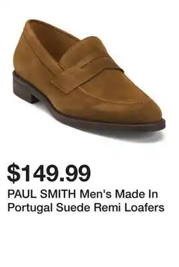 Marshalls PAUL SMITH Men's Made In Portugal Suede Remi Loafers offer