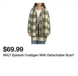 Marshalls NVLT Eyelash Coatigan With Detachable Scarf offer