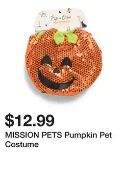 Marshalls MISSION PETS Pumpkin Pet Costume offer