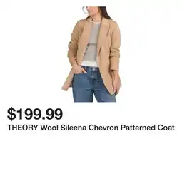 Marshalls THEORY Wool Sileena Chevron Patterned Coat offer
