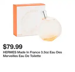 Marshalls HERMES Made In France 3.3oz Eau Des Merveilles Eau De Toilette offer