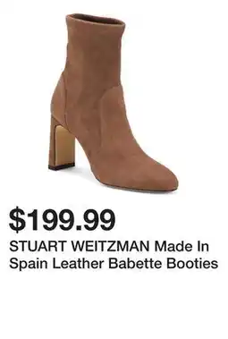 Marshalls STUART WEITZMAN Made In Spain Leather Babette Booties offer