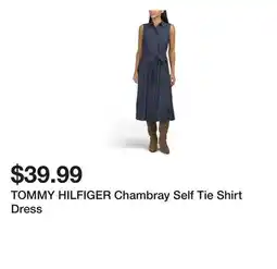 Marshalls TOMMY HILFIGER Chambray Self Tie Shirt Dress offer