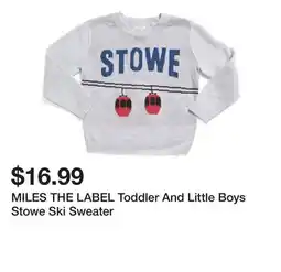 Marshalls MILES THE LABEL Toddler And Little Boys Stowe Ski Sweater offer