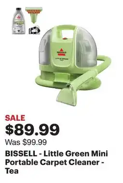 Best Buy BISSELL - Little Green Mini Portable Carpet Cleaner - Tea offer