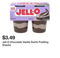 Wegmans Jell-O Chocolate Vanilla Swirls Pudding Snacks offer