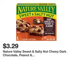 Wegmans Nature Valley Sweet & Salty Nut Chewy Dark Chocolate, Peanut & Almond Granola Bars offer