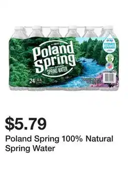 Wegmans Poland Spring 100% Natural Spring Water offer
