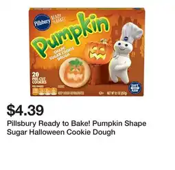 Wegmans Pillsbury Ready to Bake! Pumpkin Shape Sugar Halloween Cookie Dough offer