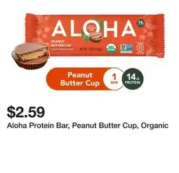 Wegmans Aloha Protein Bar, Peanut Butter Cup, Organic offer