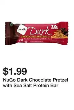 Wegmans NuGo Dark Chocolate Pretzel with Sea Salt Protein Bar offer