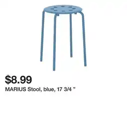 Ikea MARIUS Stool, blue, 17 3/4 offer