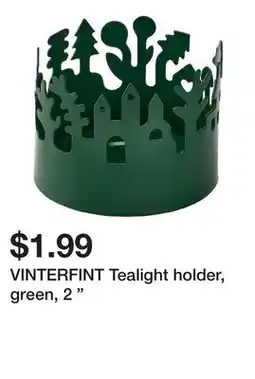 Ikea VINTERFINT Tealight holder, green, 2 offer
