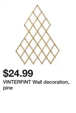 Ikea VINTERFINT Wall decoration, pine offer