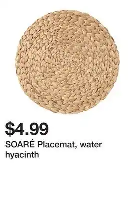 Ikea SOARÉ Placemat, water hyacinth offer
