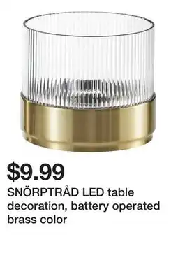 Ikea SNÖRPTRÅD LED table decoration, battery operated brass color offer