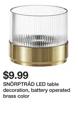 Ikea SNÖRPTRÅD LED table decoration, battery operated brass color offer