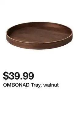 Ikea OMBONAD Tray, walnut offer