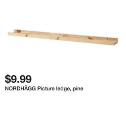 Ikea NORDHÄGG Picture ledge, pine offer