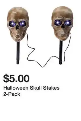 Five Below Halloween Skull Stakes 2-Pack offer