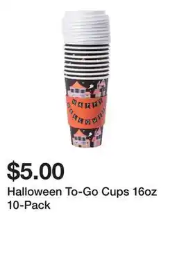 Five Below Halloween To-Go Cups 16oz 10-Pack offer