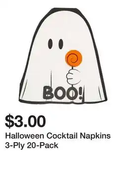 Five Below Halloween Cocktail Napkins 3-Ply 20-Pack offer