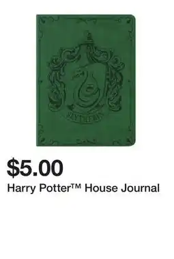 Five Below Harry Potter House Journal offer
