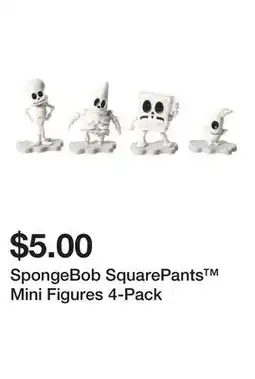 Five Below SpongeBob SquarePants Mini Figures 4-Pack offer