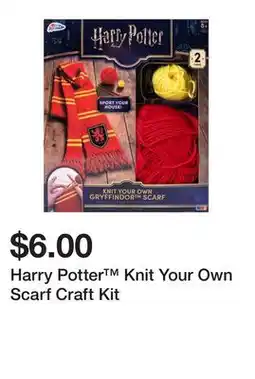 Five Below Harry Potter Knit Your Own Scarf Craft Kit offer